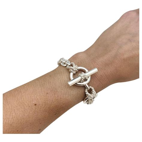 bracelet argent hermes femme